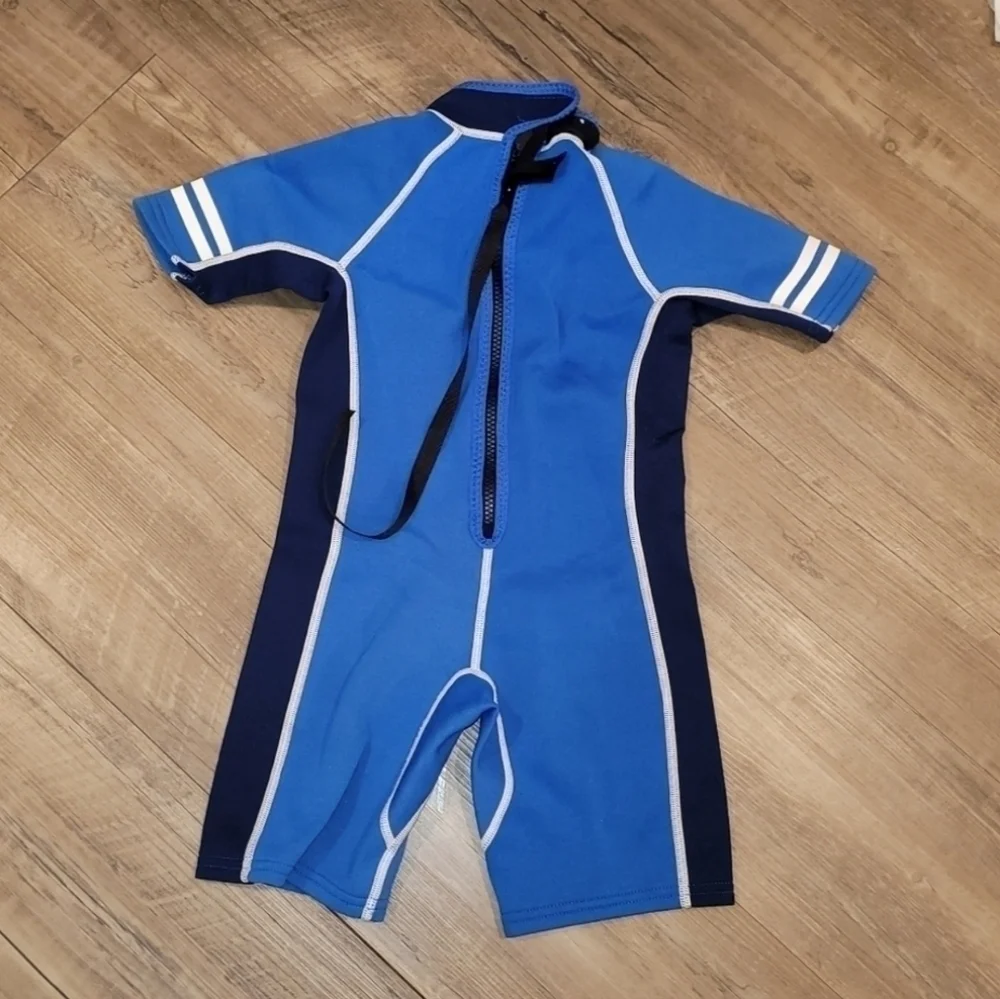 Sun Protection Kids Blue Wet Suit Size 4